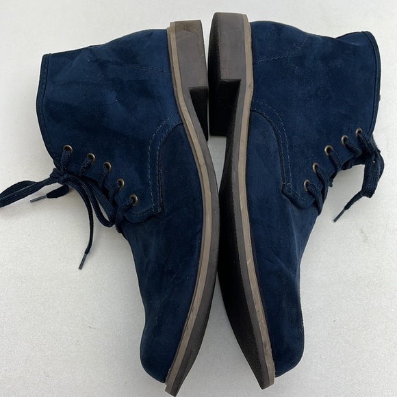 Old Navy Blue Faux Suede Lace Up Casual Chukka Boot Men’s Size 10 - Picture 8 of 10
